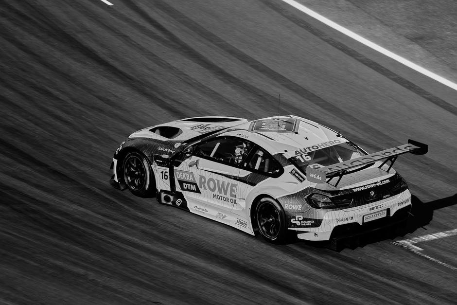 A race car on track during a session